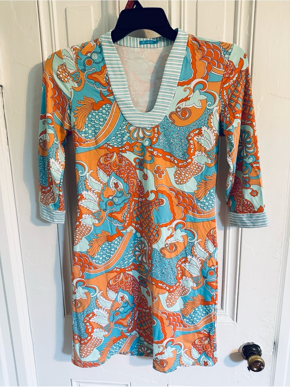J. McLaughlin Paisley Print Tunic Dress SZ XS